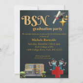 看護学卒業招待状 招待状 (正面)