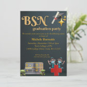 看護学卒業招待状 招待状 (スタンド正面)