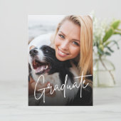 看護学士の理学部カスタム写真 案内状 (スタンド正面)