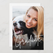 看護学士の理学部カスタム写真 案内状 (正面/裏面)