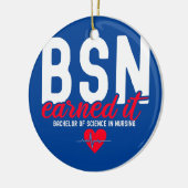 看護学学士Bsn RNが獲得 セラミックオーナメント (左)
