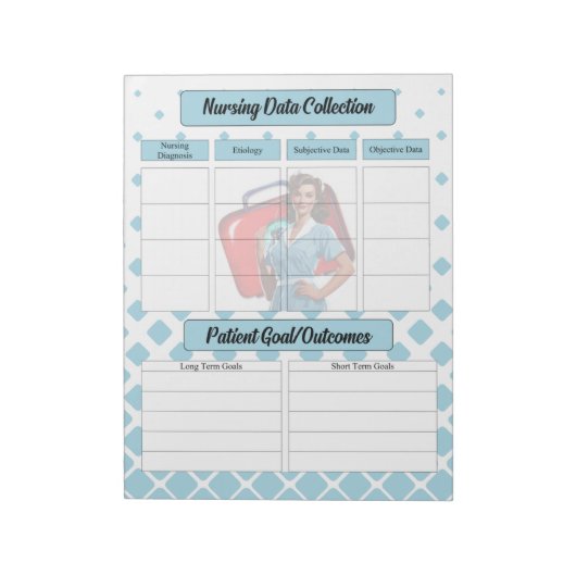 看護学期資料の収集を通じて ノートパッド (回転)