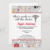 看護学校でキャリアをスタートさせる準備ができた 招待状 (正面/裏面)