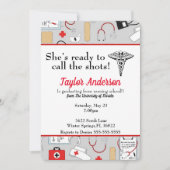 看護学校でリーダーシップを発揮する準備完了 招待状 (正面)