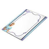 看護学校のかわいい懐かしいナースピンナップ ノートパッド (アングル)