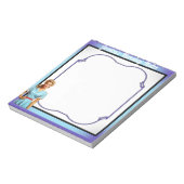 看護学校のかわいい懐かしいナースピンナップ ノートパッド (回転)