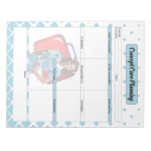 看護学校のコンセプト計気に画 ノートパッド (正面)