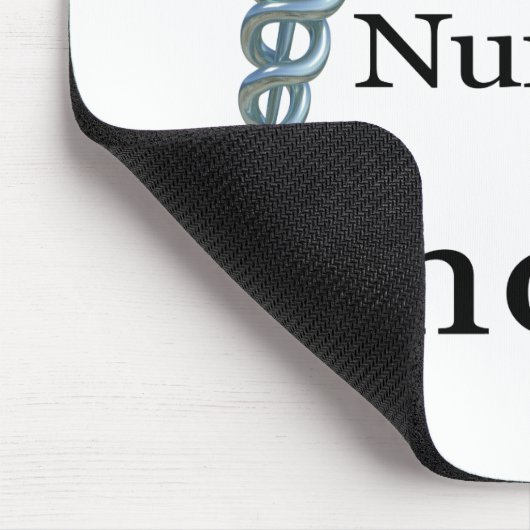 看護学校のナースで人生が始おもしろいまる マウスパッド (コーナー)