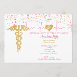 看護学校のピン止め卒業発表 招待状