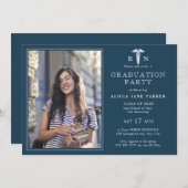 看護学校の卒業写真モダン。 招待状 (正面/裏面)