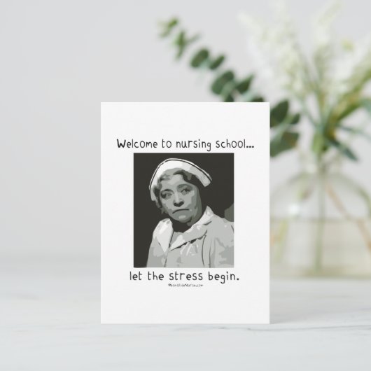 看護学校へようこそ ポストカード (スタンド正面)