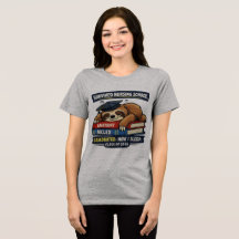 看護学校を卒業したナマケモノの卒業祝いTシャツ – G
