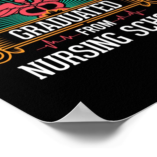 看護学校を卒業しました ポスター (角)