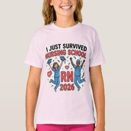 看護学校を無事卒業 RN 2026年卒 Tシャツ