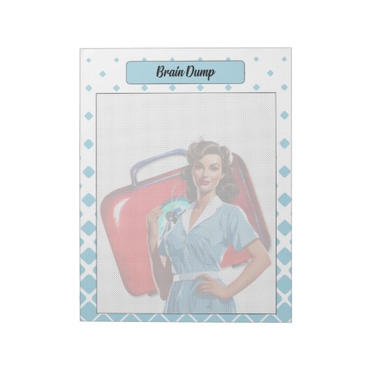 看護学校を通して_脳投棄 ノートパッド (回転)