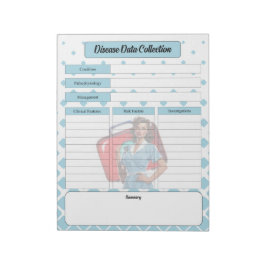 看護学校を通じて_病気のデータ収集 ノートパッド
