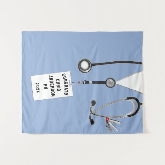 看護学校ナース卒業会 タペストリー (正面(横))