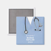 看護学校ナース卒業祝い マグネット (正面/裏面)