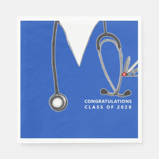 看護学校パーティー スタンダードランチョンナプキン (正面)