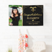 看護学校写真卒業パーティー 横断幕 (インサイチュ)