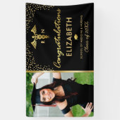 看護学校写真卒業パーティー 横断幕 (縦)