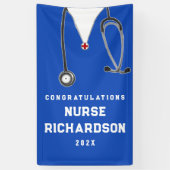 看護学校卒園バナー 横断幕 (縦)