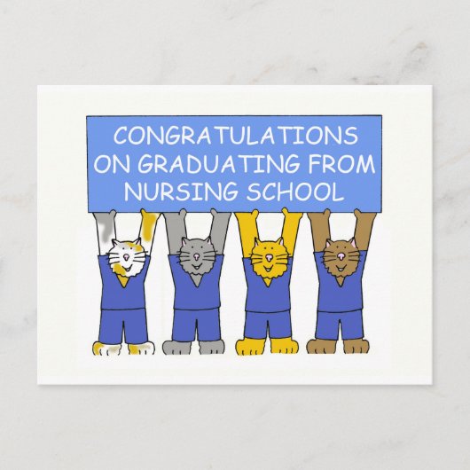 看護学校卒業おめでとうございます。 ポストカード (正面)
