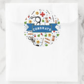看護学校卒業おめでとう ラウンドシール (バッグ)