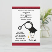 看護学校卒業の招待状 招待状 (スタンド正面)