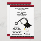 看護学校卒業の招待状 招待状 (正面/裏面)