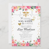 看護学校卒業の招待状 招待状 (正面)