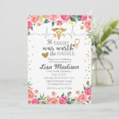 看護学校卒業の招待状 招待状 (スタンド正面)