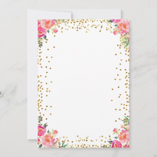 看護学校卒業の招待状 招待状 (裏面)