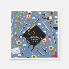 看護学校卒業ナプキン スタンダードカクテルナプキン