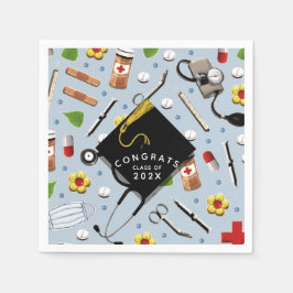 看護学校卒業ナプキン スタンダードカクテルナプキン