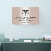 看護学校卒業バラモダン金ゴールド  横断幕 (トレードショー)