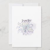 看護学校卒業パーソナライズされたBohoフローラ 招待状 (裏面)