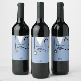 看護学校卒業パーティワインラベル ワインラベル