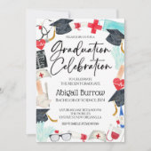 看護学校卒業パーティー招待状 招待状 (正面)