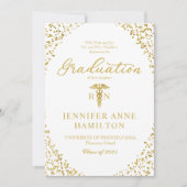 看護学校卒業フォーマル発表 招待状 (正面)