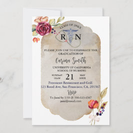 看護学校卒業フローラコテージコアパーティー 招待状