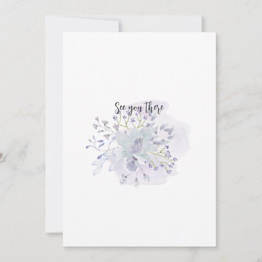 看護学校卒業フローラパーティー植物学 招待状 (裏面)