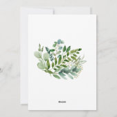 看護学校卒業フローラ春招待状 シーズンカード (裏面)