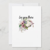 看護学校卒業ミニマリストぼほフローラ 招待状 (裏面)