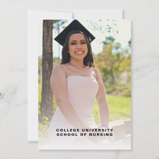 看護学校卒業党招待状 招待状 (裏面)