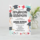 看護学校卒業党招待状 招待状 (スタンド正面)