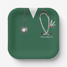 看護学校卒業党紙プレート ペーパープレート