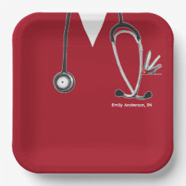 看護学校卒業党紙プレート ペーパープレート