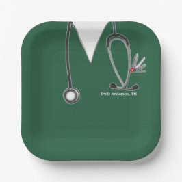 看護学校卒業党紙プレート ペーパープレート