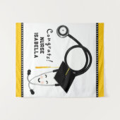 看護学校卒業党 タペストリー (正面(横))